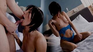 Stealing my girlfriend's secrets with sizzling sapphic sensations in a sinful hotel tryst