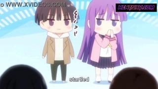 Lecherous juvenile nymph seduces poolside randy dudes with racy hentai moves, explicit!