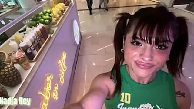 Public Sex Session: Nadja Rey Gets Wild in Lot &mdash;  Ends with cumshot