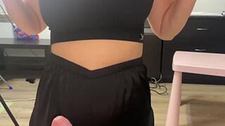 Stepmom gets mouth and tits ruined by massive cumshot