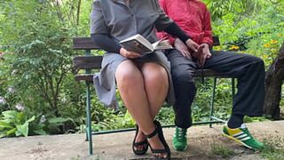 Experienced MILF masters outdoor pleasure