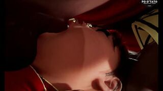 Santa screws sleigh babes' snowballing ass🍑 under twinkling tree lights