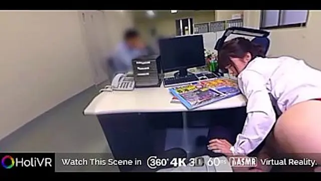 Japanese office seduction in HoliVR