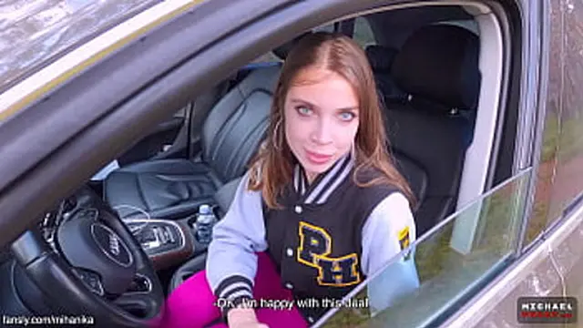 Lucky Stranger Found MihaNika69 In The Public Park