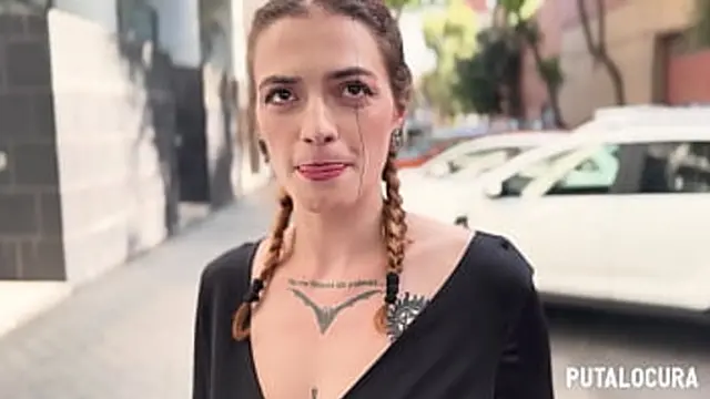 Malafalda - Tattooed temptress caught in a wild creampie session