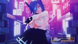 3D anime scream-queen's brutal, deep-throated, ass🍑-riding frenzy in explicit R18 fantasy