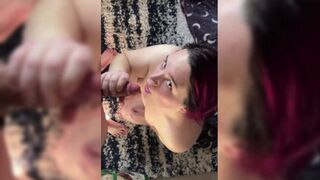 Spunked on my mew face by a buddy feeling down