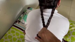 Sweet stepdaughter caught by perverted stepdad during rest, gets a rough pussy🌮️ session