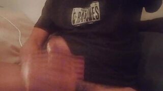 Dad Masturbates Big Dick🍆, Wishes Wife Was Home, Moaning, Gets Huge Cumshot
