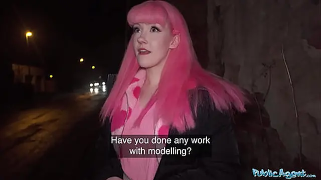 Public Agent took off her chastity belt and filled her wet pussy✌ with cum