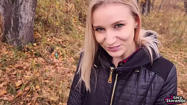 Strolling through the forest &mdash;  my boyfriend tempted me with his touch &mdash;  and I let him take me completely 