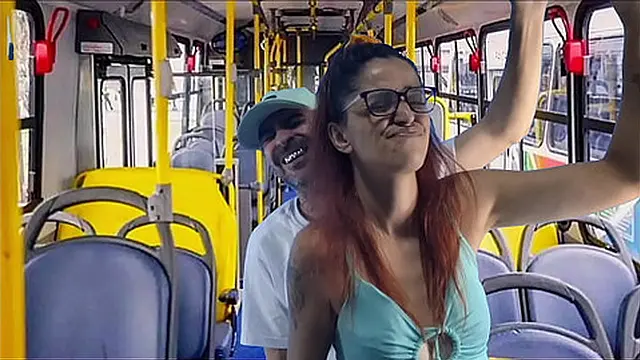 Teen girl gets brutally pounded in front of everyone on the bus!