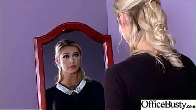 Office Seduction With Busty Shemale (Kleio Valentien) vid-15