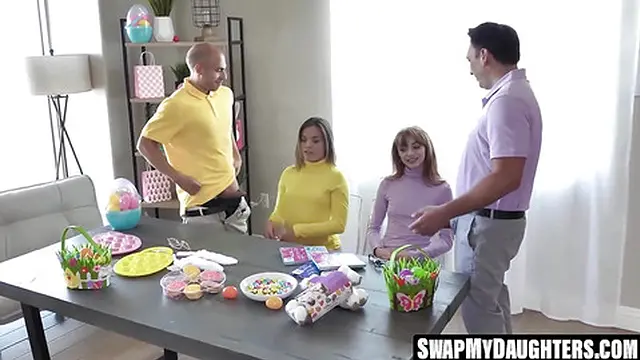 Katie Kush and Cecelia Taylor devour our cocks and balls with hungry mouths