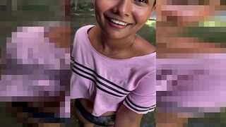 HUMBLE BRUNETTE IS DISCOVERED EXERCISING BY HER NEIGHBOR AND HE TAKES ADVANTAGE OF HER TO RECEIVE A BLOWJOB IN EXCHANGE FOR MONEY 