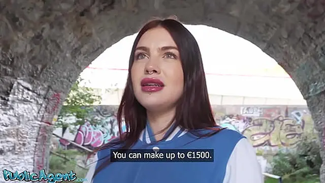 Public agent with big lips and tits gives intense blowjob POV hardcore sex beautiful stranger