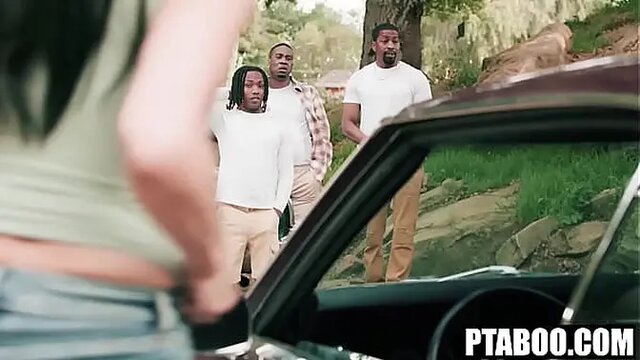 Milf Reagan Foxx takes on BBCs in wild gangbang