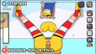 Marge Simpsons MILF From The Simpsons Full Scenes Multiple Positions Creampie Compilation - Hole House Game [Rule 34, Hentai, Cartoon]