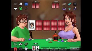 Summertime Saga ep 114 - Neighbor bet everything and got naked at Strip Poker
