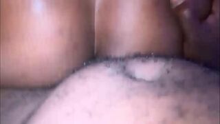 Bubble butt Ebony gets all of my BBC and a hug cumshot ( full video on xred)