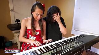 Skinny Brunette Coed Cloe Gets Her Pussy Fucked In Different Positions!