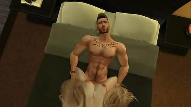 Hunky Sims 4 - Hot honeymoon with a horny slut enjoyed being fucked by her muscular model boyfriend all day (multiple cumshot)
