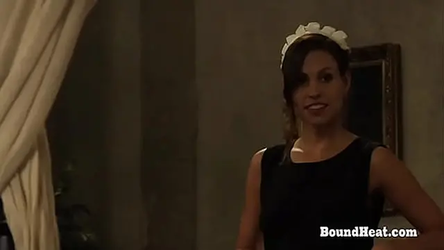 Busty Big Ass🍑 Lesbian Slave Tied Down And Punished By Mistress