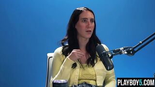 MILF Cadence Lux podcast and masturbation session until orgasm