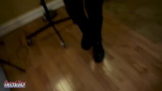 Lovely Busty Brunette Kylie Enjoys Sucking A Tasty Sausage To Get Banged!