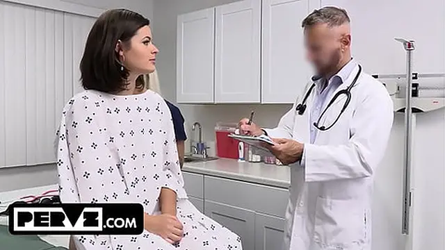 Naughty Teen Dharma Jones Rides the Doctor′s Big &mdash;  Fat Dick to Cure Her Back Ache - Pervz