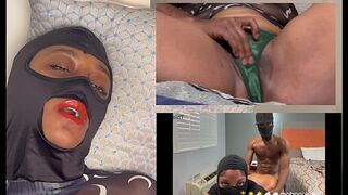 Ebony reaction squirt while watchin xvideos eye rolling orgasm