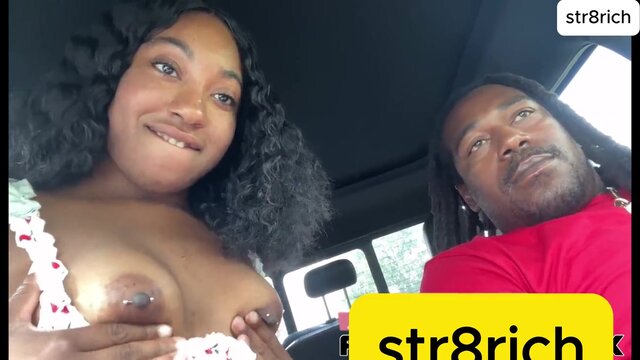 Mardi Gras parade fun with a BBC-loving ebony beauty