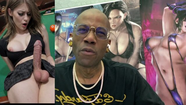 Trans girl getting rock-hard for you