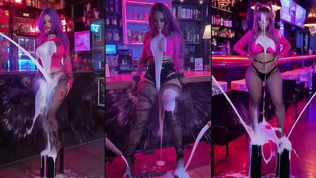 Hot girls in heels get covered in hot cum