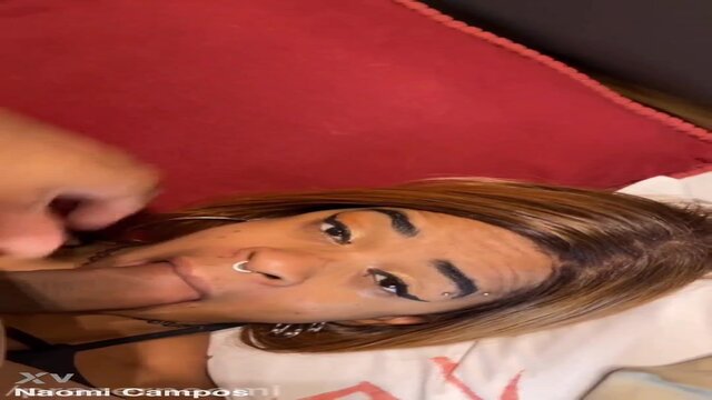 Pretty face gets a face-hammer followed by a cumshot