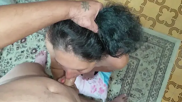 Mature MILF housewife agrees to fuck stepson in rough POV