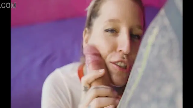 Tattooed blonde screams while taking big dick's huge cock deep inside her