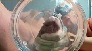 She Sucks His Cock🍆 Slowmo While Friend Watches Underwater Orgasm💦