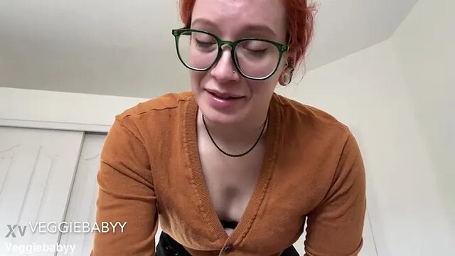 Humiliating futa prostate exam turns into pegging POV facial